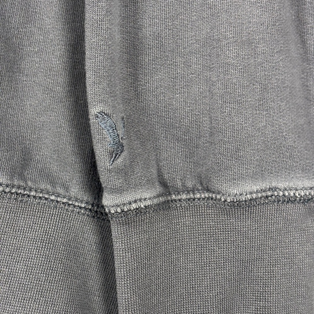 American Eagle Sweatshirt Mens XXL Gray Super Soft Snap Mock Neck Pullover - Picture 2 of 9